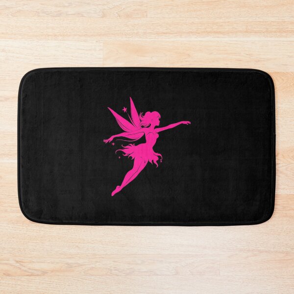 Item preview, Hot Pink Flying Fairy Silhouette Design designed and sold by pattern-archive.