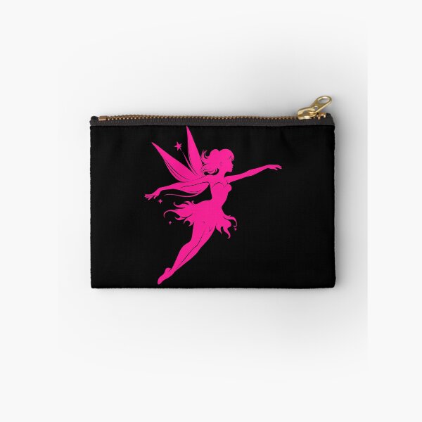 Item preview, Hot Pink Flying Fairy Silhouette Design designed and sold by pattern-archive.