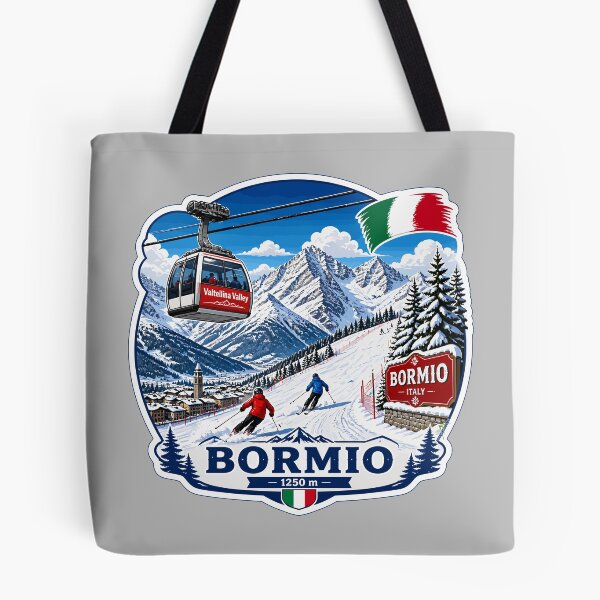 Item preview, Bormio Italy Italia Ski Skiing Italian Aples Sticker TShirt 04 designed and sold by OuterShellUK.
