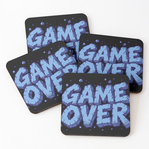 Item preview, Game Over Retro Gaming | Cracked Stone Typography designed and sold by tindian.