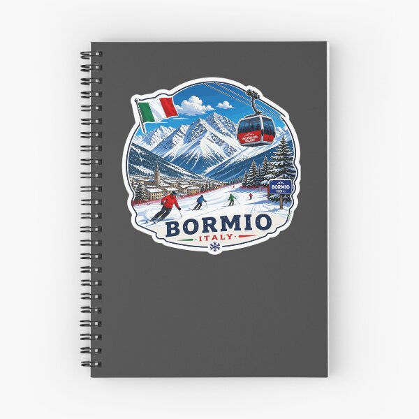 Item preview, Bormio Italy Italia Ski Skiing Italian Aples Sticker TShirt 03 designed and sold by OuterShellUK.