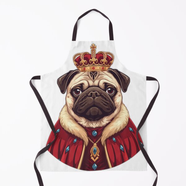 Item preview, Royal Pug King – Crowned Dog Fantasy Portrait designed and sold by RobertArt08.
