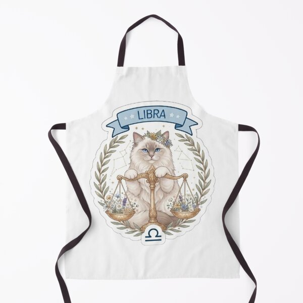 Item preview, Cute Libra Cat Zodiac Sign Astrological Aesthetic designed and sold by PetalsPaws.