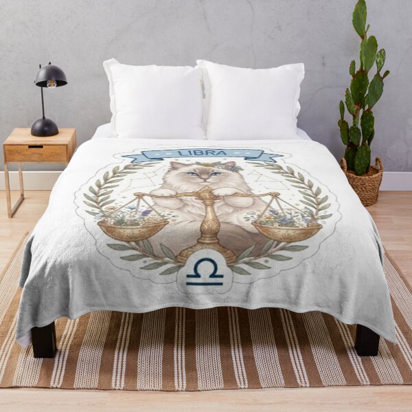 Item preview, Cute Libra Cat Zodiac Sign Astrological Aesthetic designed and sold by PetalsPaws.