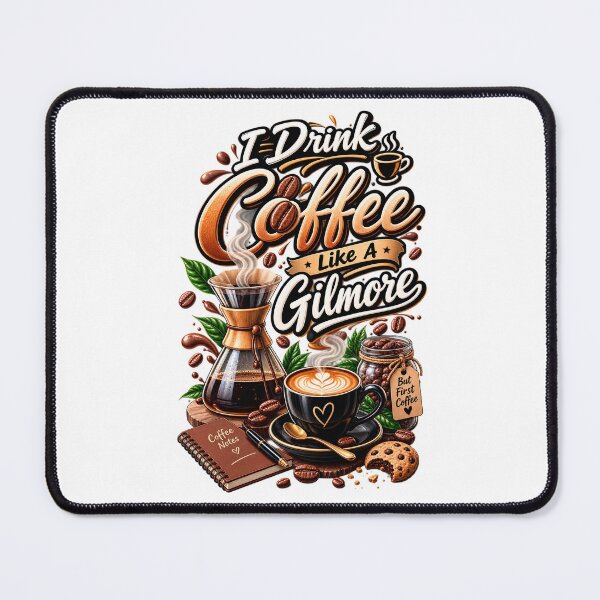 Item preview, I Drink Coffee Like A Gilmore Chemex Art designed and sold by FlatInkStudio.