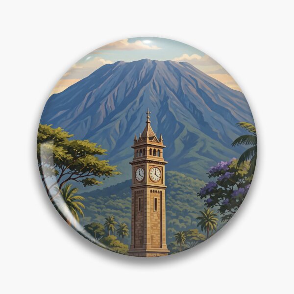 Item preview, Arusha Tanzania Vintage Travel Art – Mount Meru & Safari Gateway designed and sold by Bomax121.