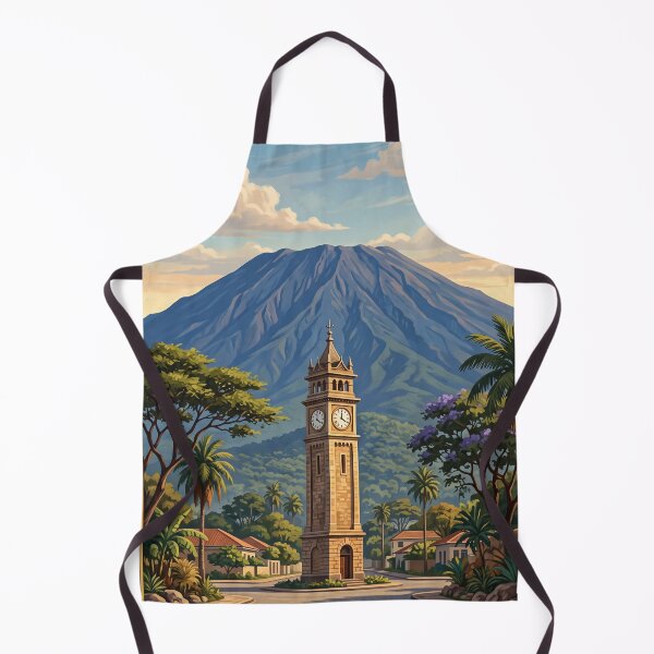 Item preview, Arusha Tanzania Vintage Travel Art – Mount Meru & Safari Gateway designed and sold by Bomax121.