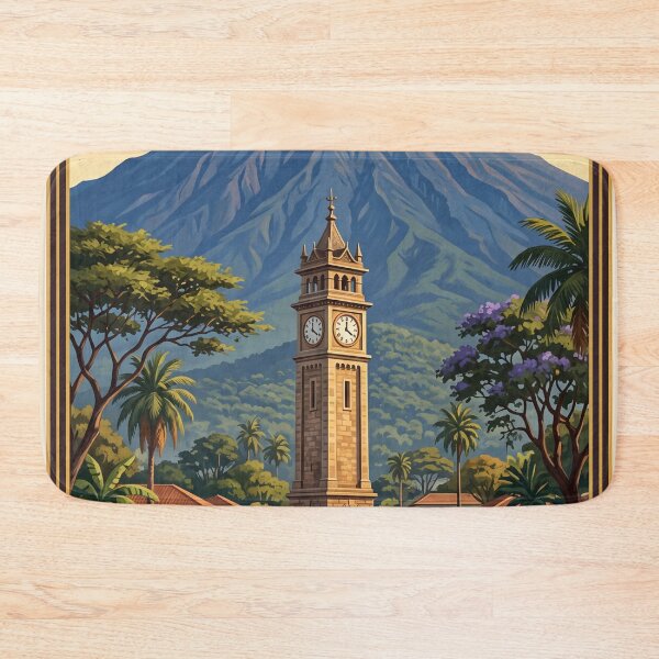 Item preview, Arusha Tanzania Vintage Travel Art – Mount Meru & Safari Gateway designed and sold by Bomax121.