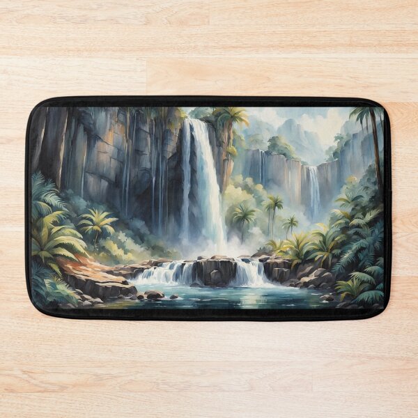 Item preview, Rainforest Waterfalls designed and sold by Undersea Ai Art.