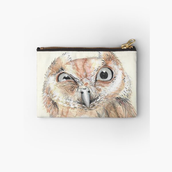 Item preview, suspicious owl designed and sold by Kimberley Cummings Illustration.