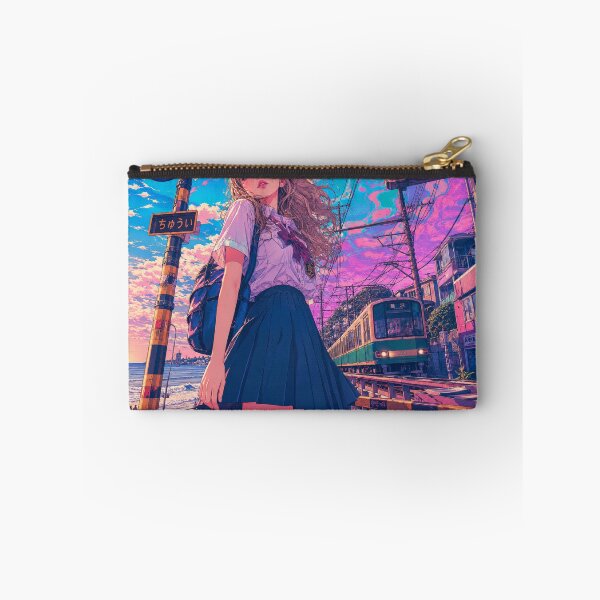 Item preview, Kamakura Coastal Retro Girl – Neon Japanese Summer designed and sold by アミヤジャ.