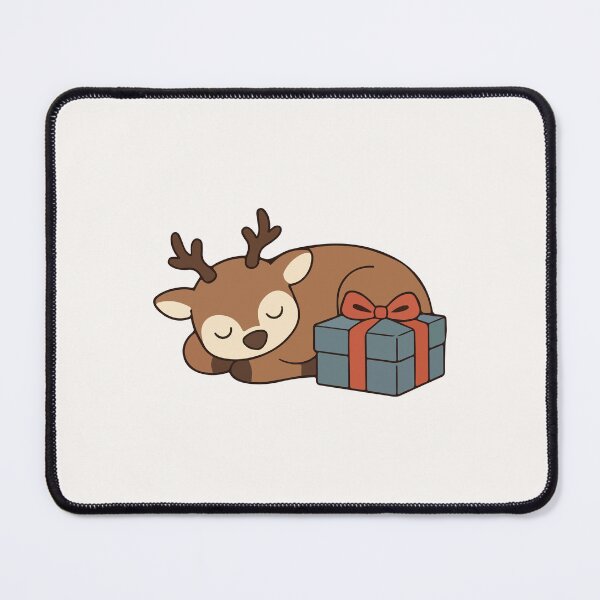 Item preview, Peaceful Reindeer Cartoon Typography designed and sold by stylishdzign.