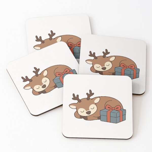Item preview, Peaceful Reindeer Cartoon Typography  designed and sold by stylishdzign.