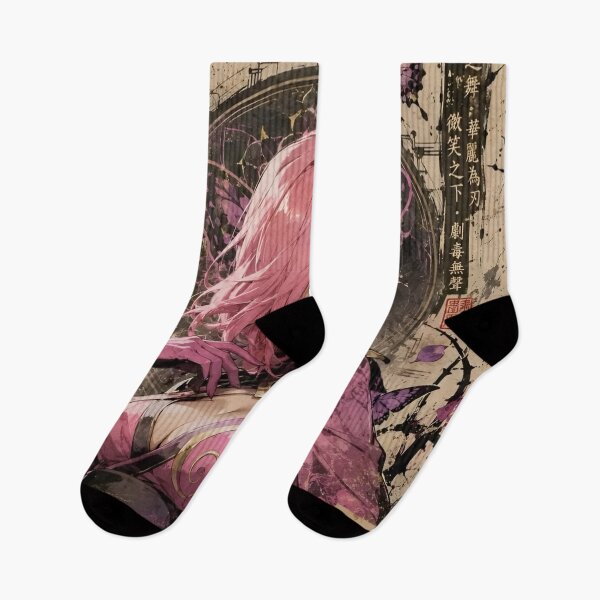 Item preview, Pink Butterfly Warrior Woman – Gothic Japanese Fantasy Art designed and sold by Dyan4.