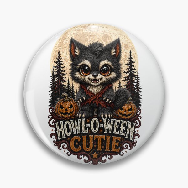 Item preview, Howl-O-Ween Cutie - Cute Werewolf Halloween designed and sold by Kromia.