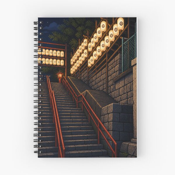Item preview, Suga Shrine Yotsuya Night Pixel Art designed and sold by sabusabu78.