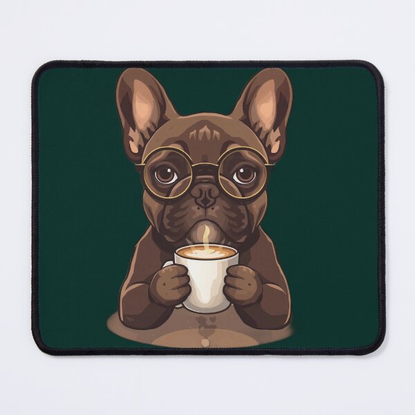 Item preview, French Bulldog Coffee Lover – Cute Frenchie with Latte designed and sold by RobertArt08.