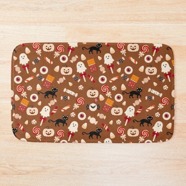 Item preview, Trick or Treat Sweets – Cute Halloween Candy & Black Cat Pattern | Orange designed and sold by Frohyou.