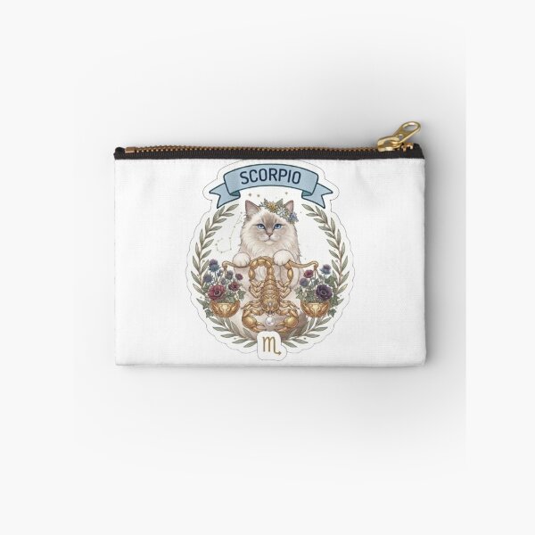 Item preview, Cute Scorpio Cat Zodiac Sign Astrological Aesthetic designed and sold by PetalsPaws.