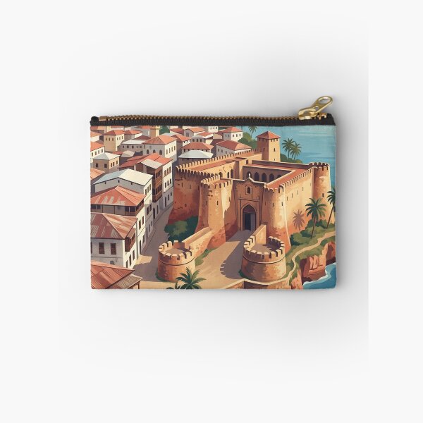 Item preview, Mombasa Kenya Vintage Travel Art – Fort Jesus & Swahili Coast designed and sold by Bomax121.