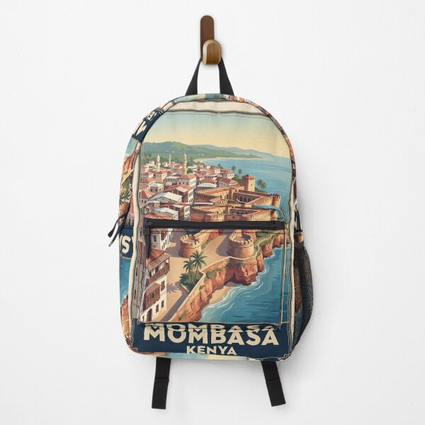 Item preview, Mombasa Kenya Vintage Travel Art – Fort Jesus & Swahili Coast designed and sold by Bomax121.