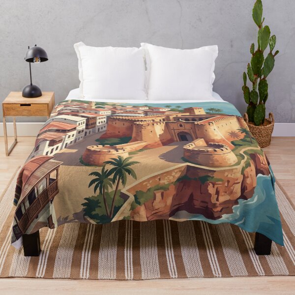 Item preview, Mombasa Kenya Vintage Travel Art – Fort Jesus & Swahili Coast designed and sold by Bomax121.