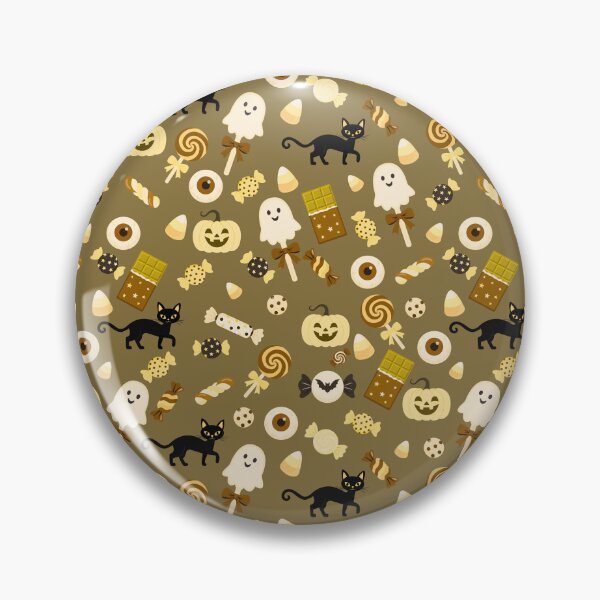 Item preview, Trick or Treat Sweets – Cute Halloween Candy & Black Cat Pattern | Yellow designed and sold by Frohyou.