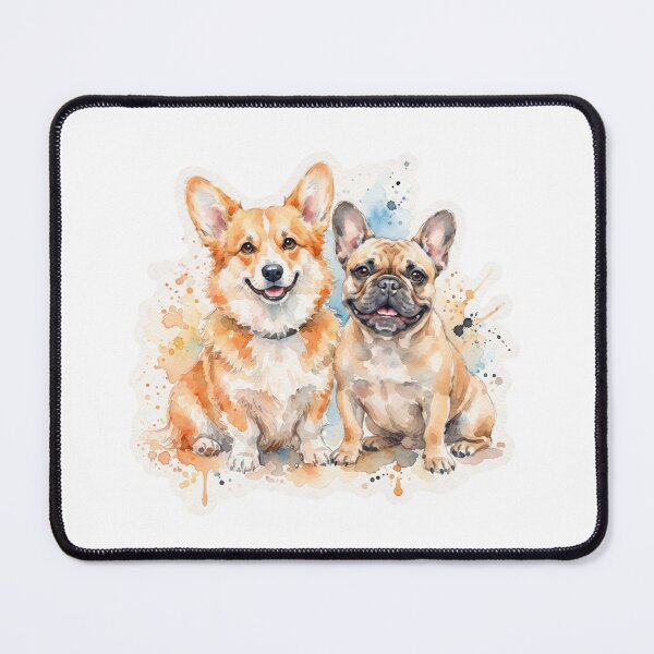 Item preview, Adorable Corgi butts and Frenchie vibes Painting designed and sold by Rohit Naik.