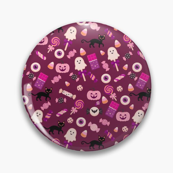 Item preview, Trick or Treat Sweets – Cute Halloween Candy & Black Cat Pattern | Pink designed and sold by Frohyou.