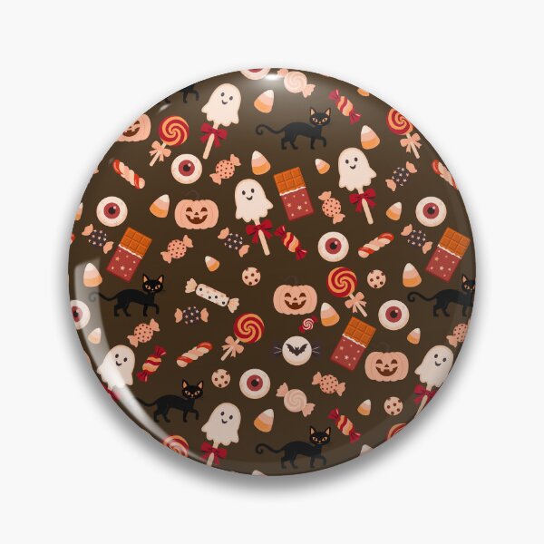 Item preview, Trick or Treat Sweets – Cute Halloween Candy & Black Cat Pattern | Brown designed and sold by Frohyou.