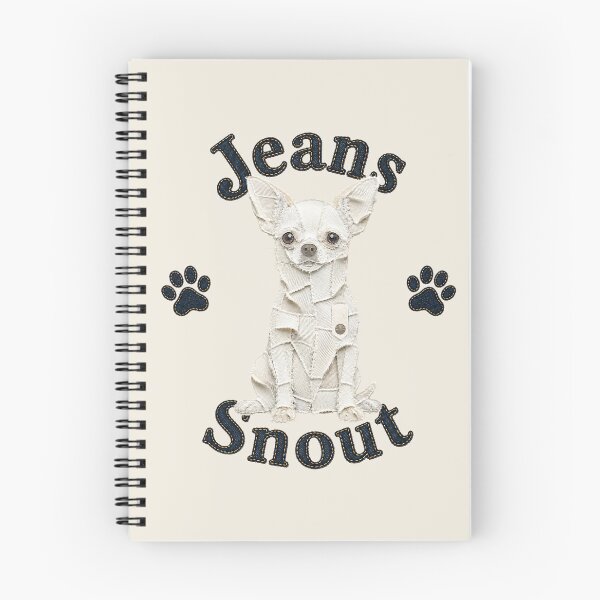 Item preview, White Smooth Chihuahua Denim Patch Art designed and sold by JeanSnout.