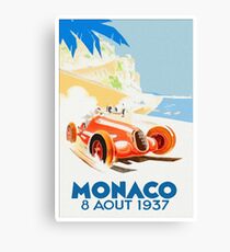 Grand Prix Monaco 1937 Canvas Print