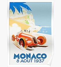 Grand Prix Monaco 1937 Poster