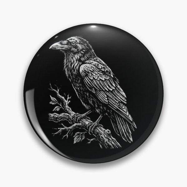 Item preview, Black Raven Gothic Bird Design Crow Artwork designed and sold by SOUFIANE1991.