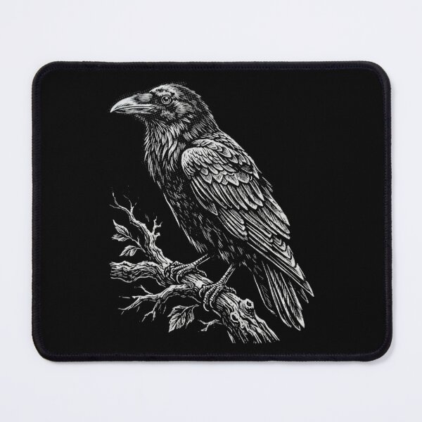 Item preview, Black Raven Gothic Bird Design Crow Artwork designed and sold by SOUFIANE1991.