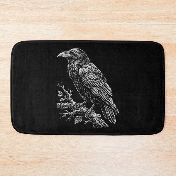 Item preview, Black Raven Gothic Bird Design Crow Artwork designed and sold by SOUFIANE1991.