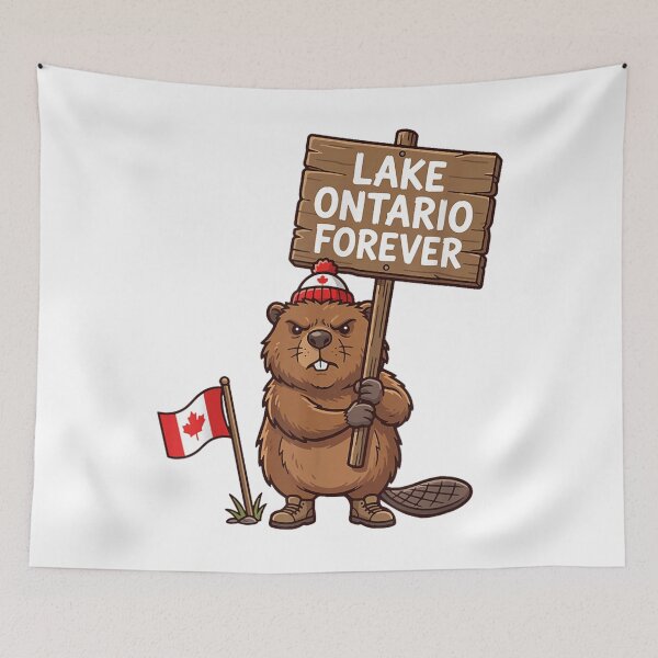 Item preview, Lake Ontario Forever Beaver Funny Anti Lake America designed and sold by SuziLope.