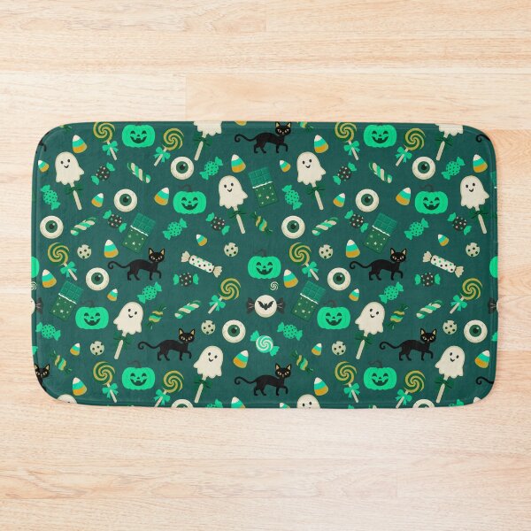 Item preview, Trick or Treat Sweets – Cute Halloween Candy & Black Cat Pattern | Teal designed and sold by Frohyou.