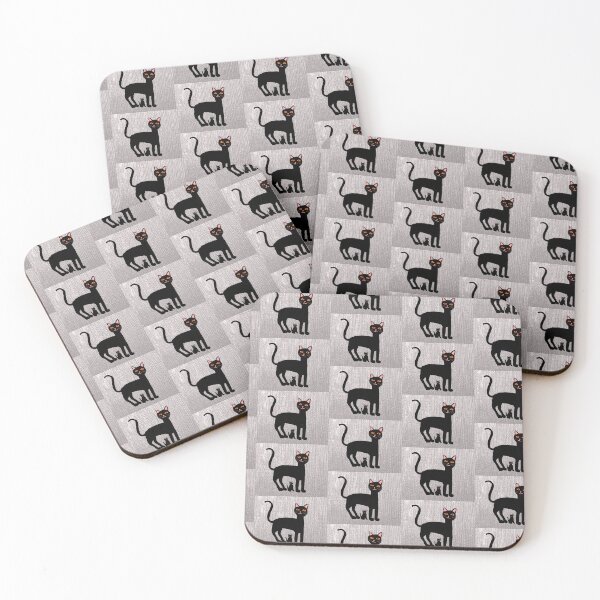 Item preview, Two Black Cats Against Textured Background designed and sold by Elaine M Hayward .