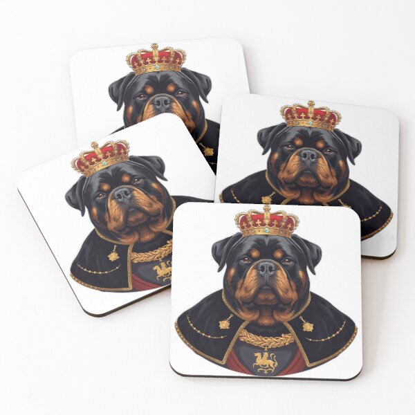 Item preview, Rottweiler King – Royal Crowned Dog Fantasy Portrait designed and sold by RobertArt08.