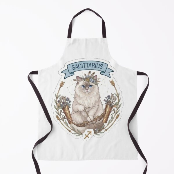 Item preview, Cute Sagittarius Cat Zodiac Sign Astrological Aesthetic designed and sold by PetalsPaws.