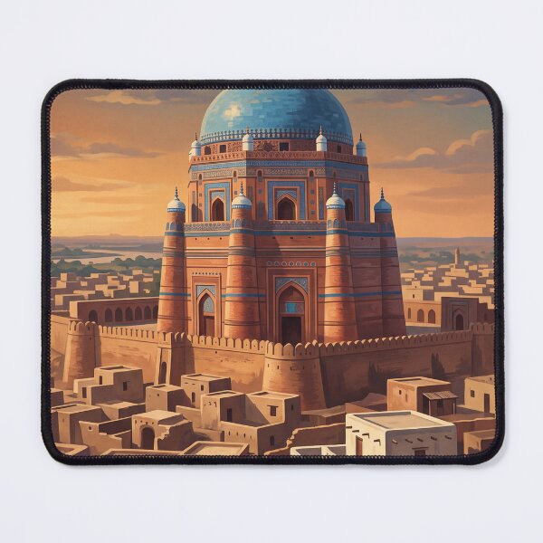 Item preview, Multan Pakistan Vintage Travel Art – City of Saints & Shrine Domes designed and sold by Bomax121.