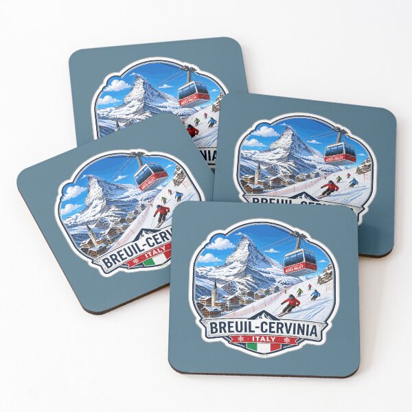 Item preview, Cervinia Italy Italia Ski Skiing Italian Alps Sticker TShirt 04 designed and sold by OuterShellUK.