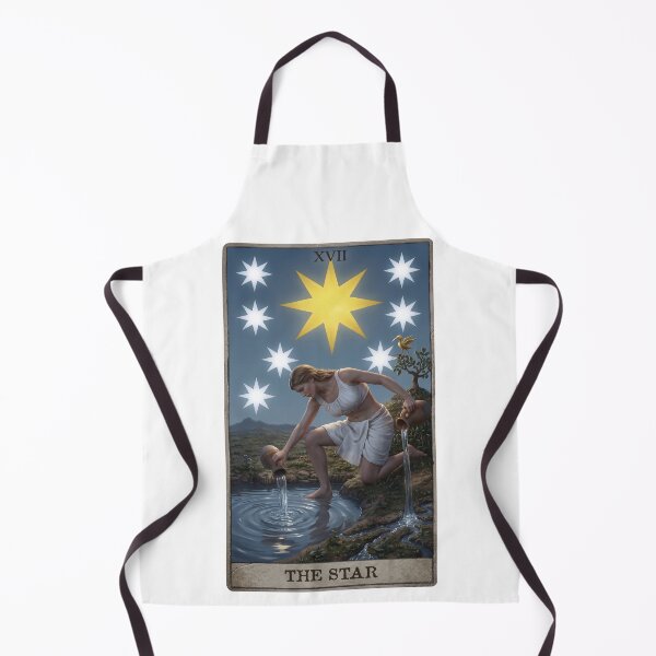 Item preview, The Star Tarot Card Realistic Illustration  designed and sold by Ipek Morel.