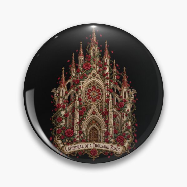 Item preview, Gothic Cathedral of a Thousand Roses – Dark Romantic Floral Architecture designed and sold by Emoji Emblems.