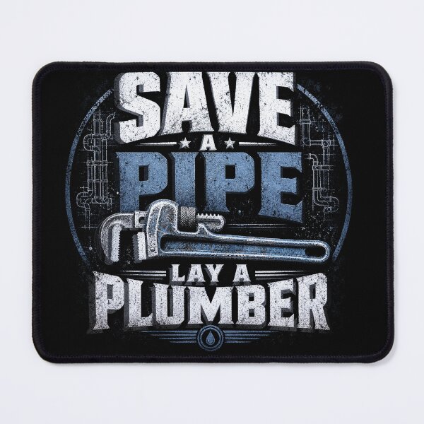 Item preview, Save a Pipe Lay a Plumber; Witty Plumbing Merch designed and sold by TeesYouWant.