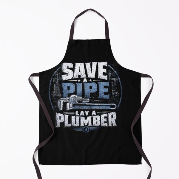 Item preview, Save a Pipe Lay a Plumber; Witty Plumbing Merch designed and sold by TeesYouWant.