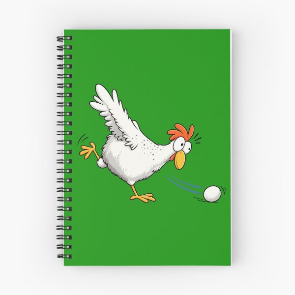 Item preview, Shocked Chicken Shoots Egg - Funny Farm Cartoon & Crazy Hen Humor designed and sold by SVox.