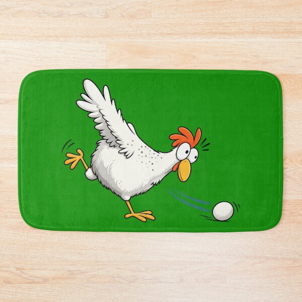Item preview, Shocked Chicken Shoots Egg - Funny Farm Cartoon & Crazy Hen Humor designed and sold by SVox.