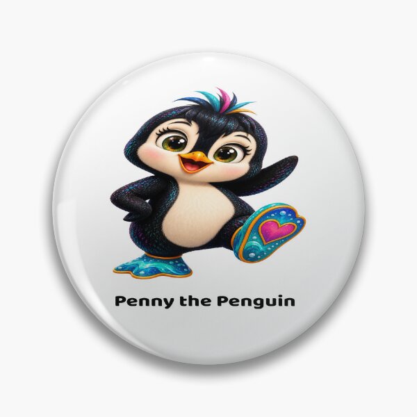 Item preview, Penny the Penguin designed and sold by ArtC-Designs by Kathy Higgins.
